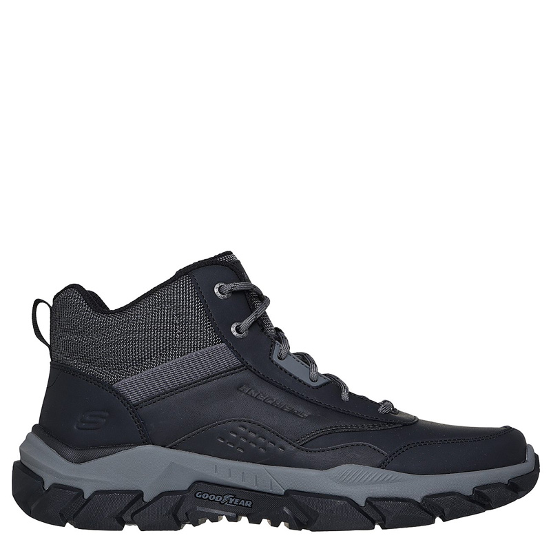 SKECHERS Relaxed Fit: Santoro - Hopkins (205587-BLK)ΑΝΔΡΙΚΑ ΜΠΟΤΑΚΙΑ ΜΑΥΡΑ