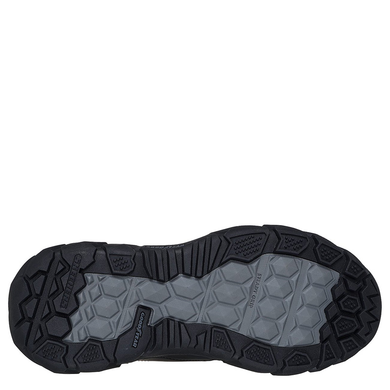 SKECHERS Relaxed Fit: Santoro - Hopkins (205587-BLK)ΑΝΔΡΙΚΑ ΜΠΟΤΑΚΙΑ ΜΑΥΡΑ