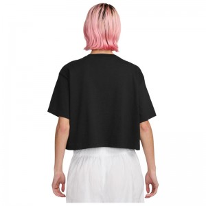 ΝΙΚΕ CLUB SPORTWEAR TEE (HV4947-010)ΓΥΝΑΙΚΕΙΟ T-SHIRT ΜΑΥΡΟ