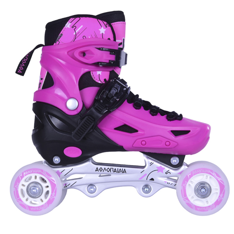 Αθλοπαιδιά Inline / Quad Αυξομειούμενα Rollers  3 σε 1 ROZ (002.10306/RIS/ΡΟΖ)