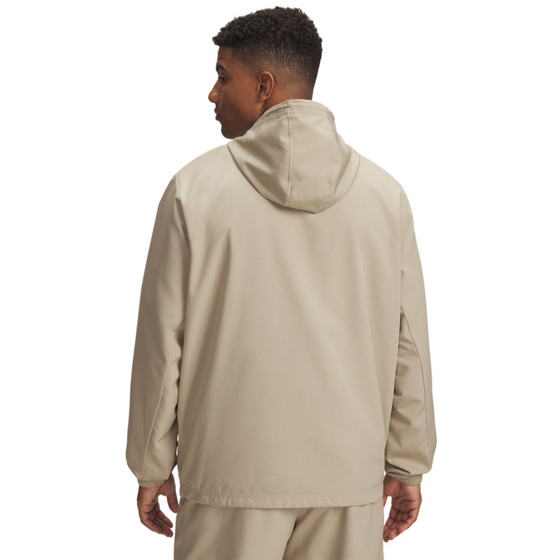 Under Armour Rival Woven Windbreaker (1390149-299)ΑΝΔΡΙΚΗ ΖΑΚΕΤΑ ΑΝΤΙΑΝΕΜΙΚΗ/ΥΔΡΟΑΠΩΘΗΤΙΚΗ City Khaki/Black