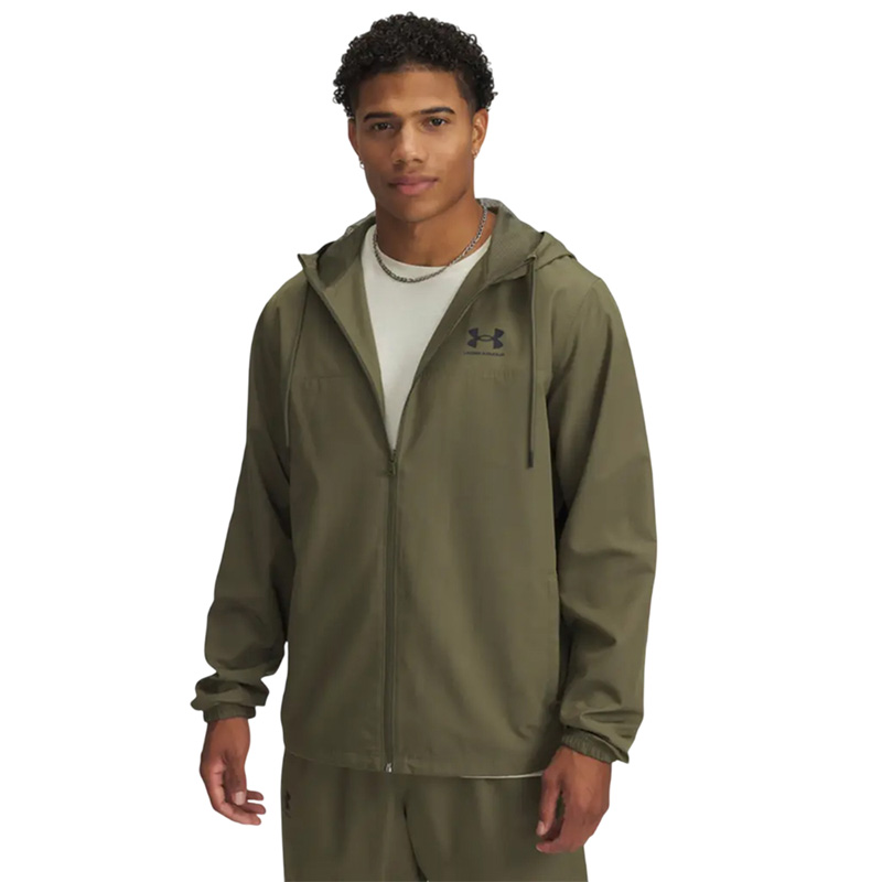 Under Armour Rival Woven Windbreaker (1390149-390)ΑΝΔΡΙΚΗ ΖΑΚΕΤΑ ΑΝΤΙΑΝΕΜΙΚΗ/ΥΔΡΟΑΠΩΘΗΤΙΚΗ Marine OD Green//Black