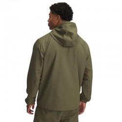 Under Armour Rival Woven Windbreaker (1390149-390)ΑΝΔΡΙΚΗ ΖΑΚΕΤΑ ΑΝΤΙΑΝΕΜΙΚΗ/ΥΔΡΟΑΠΩΘΗΤΙΚΗ Marine OD Green//Black