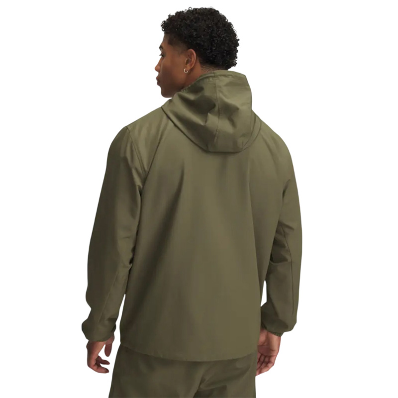 Under Armour Rival Woven Windbreaker (1390149-390)ΑΝΔΡΙΚΗ ΖΑΚΕΤΑ ΑΝΤΙΑΝΕΜΙΚΗ/ΥΔΡΟΑΠΩΘΗΤΙΚΗ Marine OD Green//Black