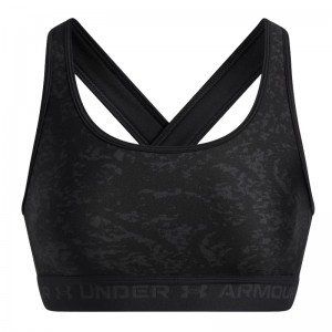 UNDER ARMOUR Mid Crossback Printed Sports Bra (1361042-013)ΓΥΝΑΙΚΕΙΟ ΜΠΟΥΣΤΑΚΙ Black//Anthracite UNDER ARMOUR Mid Crossback Printed Sports Bra (1361042-013)ΓΥΝΑΙΚΕΙΟ ΜΠΟΥΣΤΑΚΙ Black//Anthracite