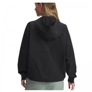 UNDER ARMOUR WOVEN FZ JACKET (1369889-003)ΓΥΝΑΙΚΕΙΑ ΖΑΚΕΤΑ ΑΝΤΙΑΝΕΜΙΚΗ/ΥΔΡΟΑΠΩΘΗΤΙΚΗ ΜΑΥΡΗ