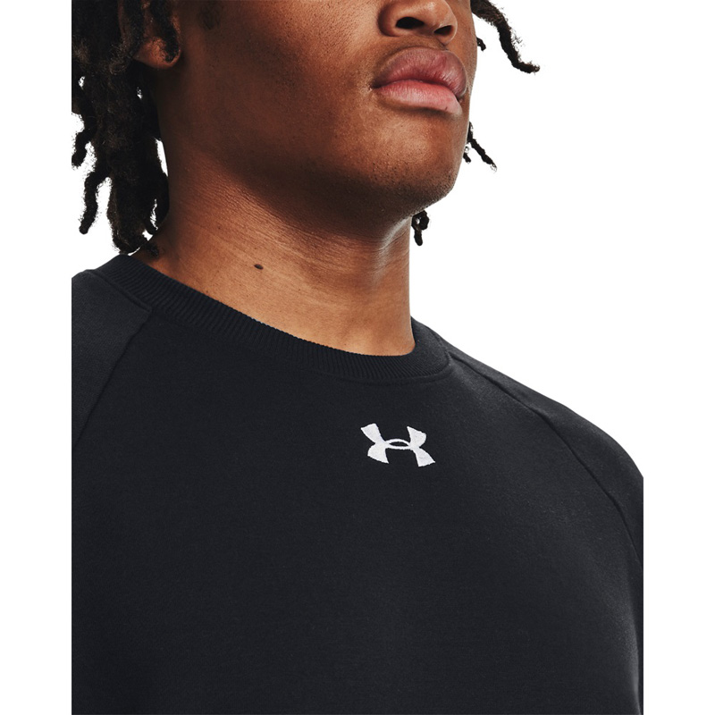 Under Armour Rival Fleece Crew (1379755-001)ΑΝΔΡΙΚΗ ΦΟΥΤΕΡ ΜΠΛΟΥΖΑ ΜΑΥΡΗ