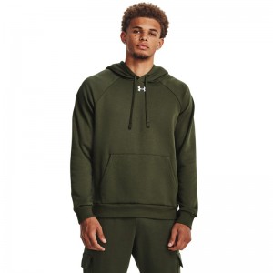 UNDER ARMOUR RIVAL FLEECE HOODIE (1379757-390)Ανδρικό Φούτερ με Κουκούλα και Τσέπες Marine OD Green//White UNDER ARMOUR RIVAL FLEECE HOODIE (1379757-390)Ανδρικό Φούτερ με Κουκούλα και Τσέπες Marine OD Green//White