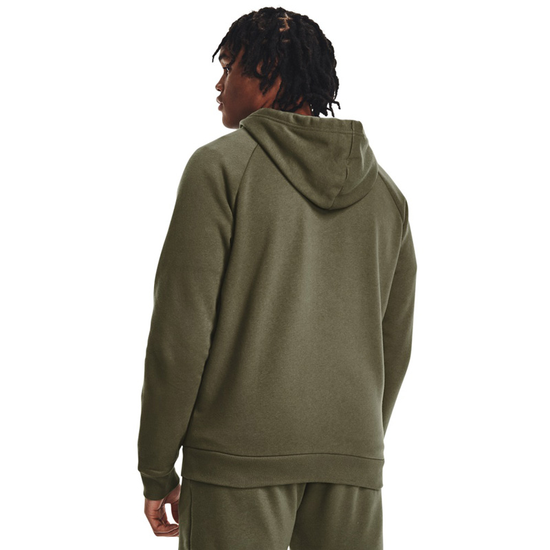 UNDER ARMOUR RIVAL FLEECE FZ HOODIE (1379767-390)ΑΝΔΡΙΚΗ ΦΟΥΤΕΡ ΖΑΚΕΤΑ Marine OD Green//White