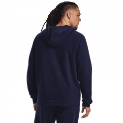 UNDER ARMOUR RIVAL FLEECE FZ HOODIE (1379767-410)ΑΝΔΡΙΚΗ ΦΟΥΤΕΡ ΖΑΚΕΤΑ Midnight Navy//White