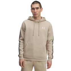 UNDER ARMOUR UA Icon Fleece HD Taping (1389356-299)ΑΝΔΡΙΚΗ ΦΟΥΤΕΡ ΜΠΛΟΥΖΑ ΜΕ ΚΟΥΚΟΥΛΑ City Khaki//White