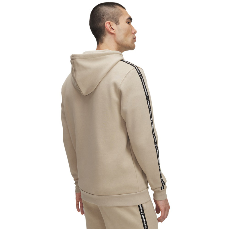 UNDER ARMOUR UA Icon Fleece HD Taping (1389356-299)ΑΝΔΡΙΚΗ ΦΟΥΤΕΡ ΜΠΛΟΥΖΑ ΜΕ ΚΟΥΚΟΥΛΑ City Khaki//White
