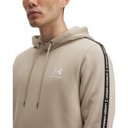 UNDER ARMOUR UA Icon Fleece HD Taping (1389356-299)ΑΝΔΡΙΚΗ ΦΟΥΤΕΡ ΜΠΛΟΥΖΑ ΜΕ ΚΟΥΚΟΥΛΑ City Khaki//White