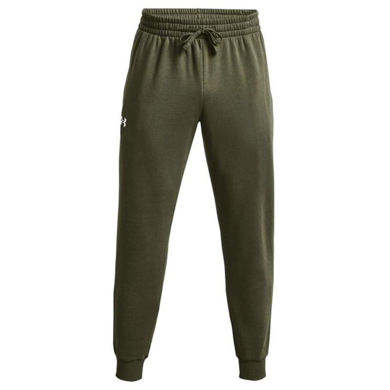 UNDER ARMOUR RIVAL FLEECE JOGGERS (1379774-390)ΑΝΔΡΙΚΟ ΠΑΝΤΕΛΟΝΙ ΦΟΡΜΑΣ Marine OD Green//White