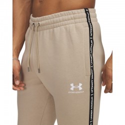 UNDER ARMOUR ICON FLEECE JGR TAPING (1389358-299)ΑΝΔΡΙΚΟ ΠΑΝΤΕΛΟΝΙ ΦΟΡΜΑΣ City Khaki//White