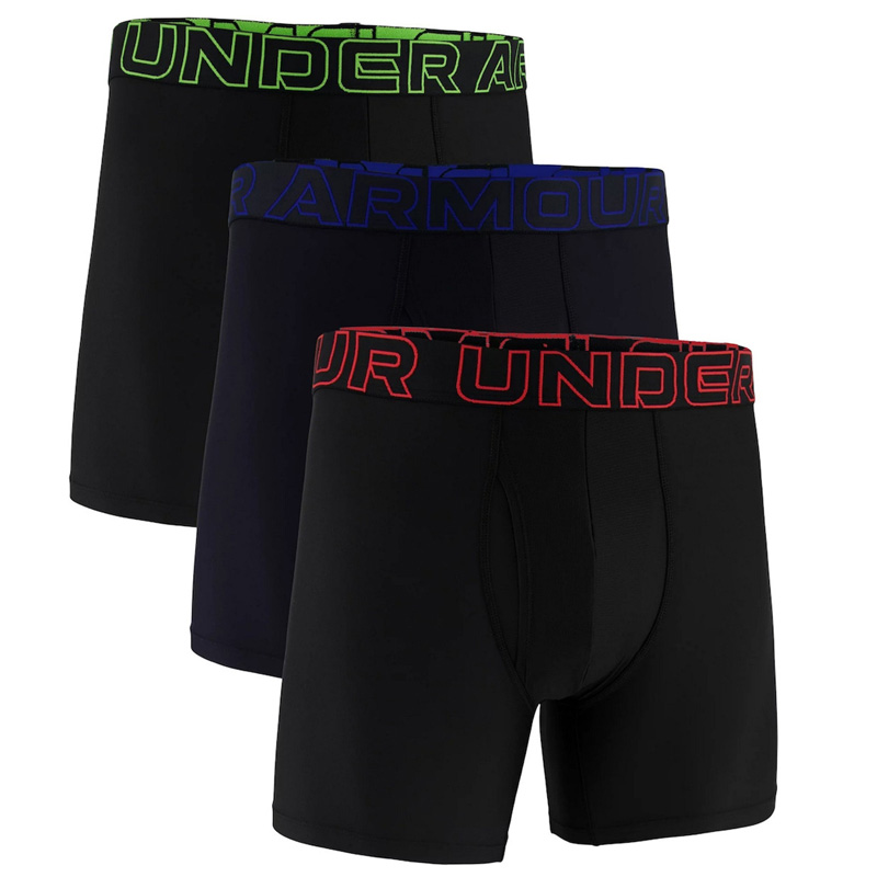 Under Armour Boxer TECH 6inc MENS 3Pack (1383878-005)ΑΝΔΡΙΚΑ ΕΣΩΡΟΥΧΑ 3 ΤΕΜΑΧΙΑ ΜΑΥΡΑ