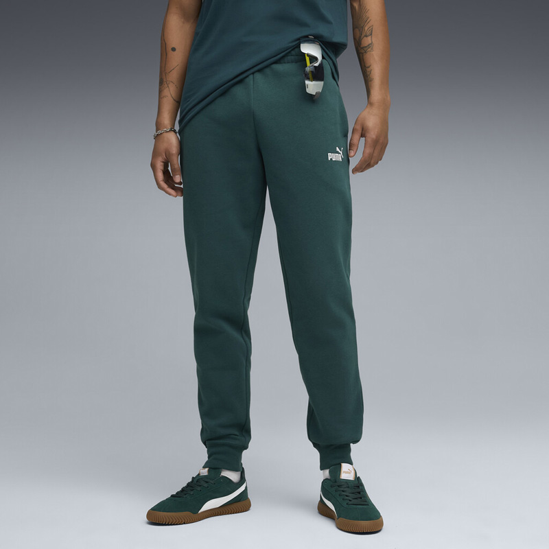 PUMA Essentials No. 1 Logo Sweatpants Men (682607-75)ΑΝΔΡΙΚΟ ΠΑΝΤΕΛΟΝΙ ΦΟΡΜΑΣ ΠΡΑΣΙΝΟ