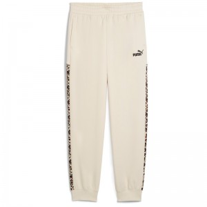 PUMA Essentials Animal Print Comfort High-Waist Sweatpants Women (688086-87)ΓΥΝΑΙΚΕΙΟ ΠΑΝΤΕΛΟΝΙ ΦΟΡΜΑΣ Alpine Snow
