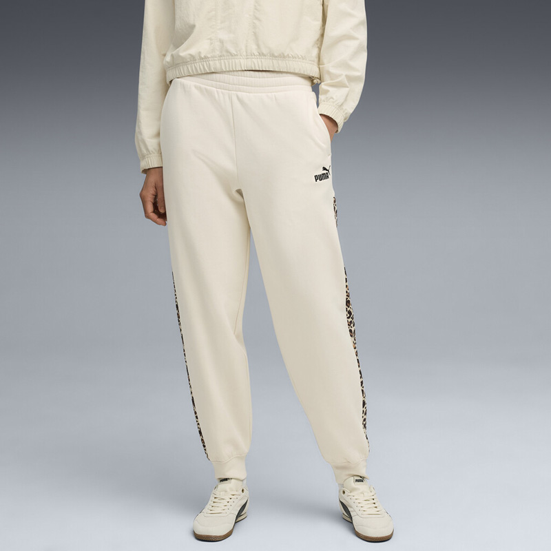 PUMA Essentials Animal Print Comfort High-Waist Sweatpants Women (688086-87)ΓΥΝΑΙΚΕΙΟ ΠΑΝΤΕΛΟΝΙ ΦΟΡΜΑΣ Alpine Snow