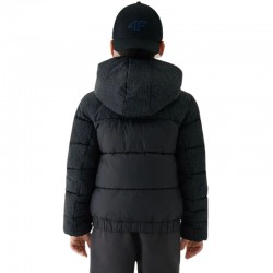 4F DOWN JACKET KIDS (4FJWAW25TDJAM621-20S)ΠΑΙΔΙΚΟ ΜΠΟΥΦΑΝ ΜΑΥΡΟ