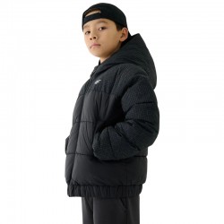 4F DOWN JACKET KIDS (4FJWAW25TDJAM621-20S)ΠΑΙΔΙΚΟ ΜΠΟΥΦΑΝ ΜΑΥΡΟ