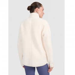 4F FLEECE WMNS (4FWAW25TFLEF328-11S)ΓΥΝΑΙΚΕΙΑ ΖΑΚΕΤΑ OFF WHITE