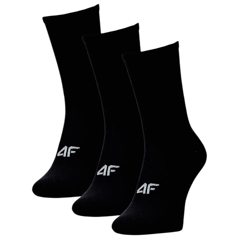 4F Κάλτσες 3 ΖΕΥΓΑΡΙΑ ΜΑΥΡΕΣ (4FWMM00USOCM478-20S)