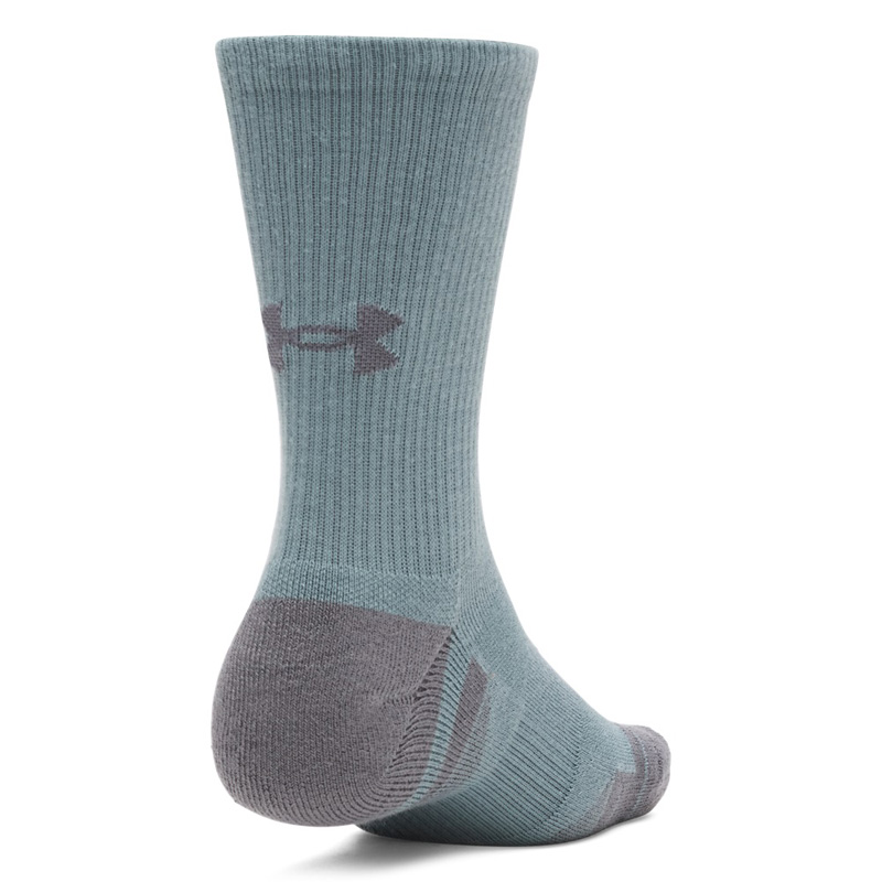 UNDER ARMOUR PERFORMANCE TECH CREW SOCKS 3-PACK (1379512-587)Αθλητικές Κάλτσες 3 Ζεύγη Jasper Blue/Summit White/Castlerock