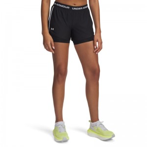UNDER ARMOUR Tech Play Up 2in1 Shorts (1389895-001)Γυναικείο Σορτς Προπόνησης Μαύρο 2-in-1 UNDER ARMOUR Tech Play Up 2in1 Shorts (1389895-001)Γυναικείο Σορτς Προπόνησης Μαύρο 2-in-1