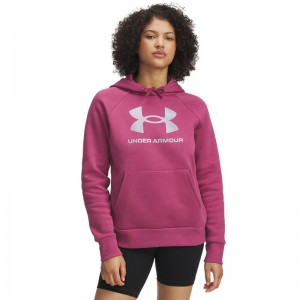 UNDER ARMOUR Rival Fleece Shimmer (6003710-659)ΓΥΝΑΙΚΕΙΑ ΦΟΥΤΕΡ ΜΠΛΟΥΖΑ Fuchsia Dusk/Iridescent