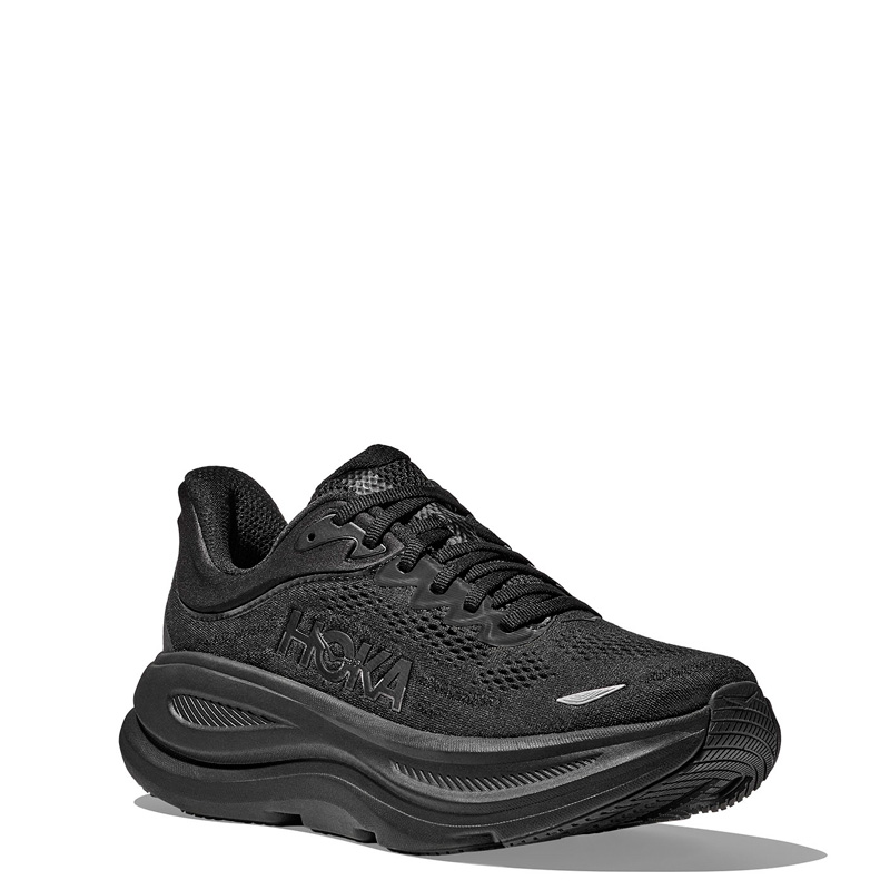 HOKA BONDI 9 (1162011-BBLC)ΑΝΔΡΙΚΑ ΠΑΠΟΥΤΣΙΑ RUNNING BLACK/BLACK