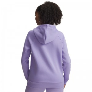 Under Armour Rival Fleece Hoodie Womens (1379500-538)ΓΥΝΑΙΚΕΙΑ ΦΟΥΤΕΡ ΜΠΛΟΥΖΑ ΜΕ ΚΟΥΚΟΥΛΑ Transparent/White
