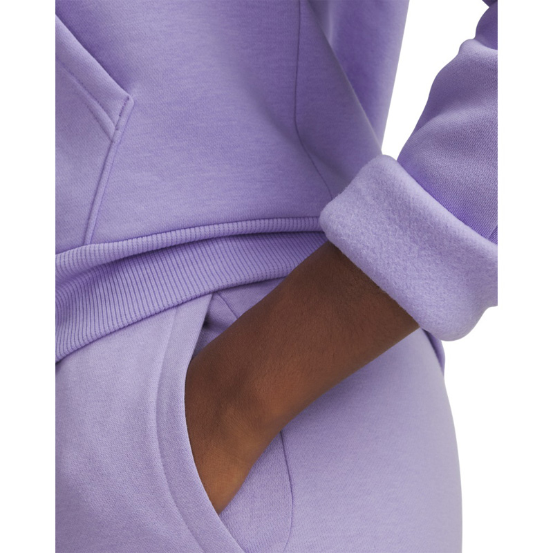 Under Armour Rival Fleece Hoodie Womens (1379500-538)ΓΥΝΑΙΚΕΙΑ ΦΟΥΤΕΡ ΜΠΛΟΥΖΑ ΜΕ ΚΟΥΚΟΥΛΑ Transparent/White