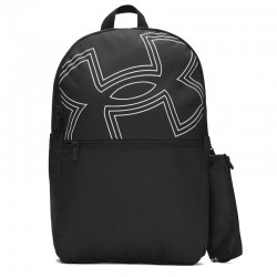 UNDER ARMOUR Essential Printed Backpack (6000991-001)ΤΣΑΝΤΑ ΠΛΑΤΗΣ Black/Black/White