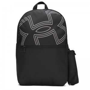 UNDER ARMOUR Essential Printed Backpack (6000991-001)ΤΣΑΝΤΑ ΠΛΑΤΗΣ Black/Black/White UNDER ARMOUR Essential Printed Backpack (6000991-001)ΤΣΑΝΤΑ ΠΛΑΤΗΣ Black/Black/White
