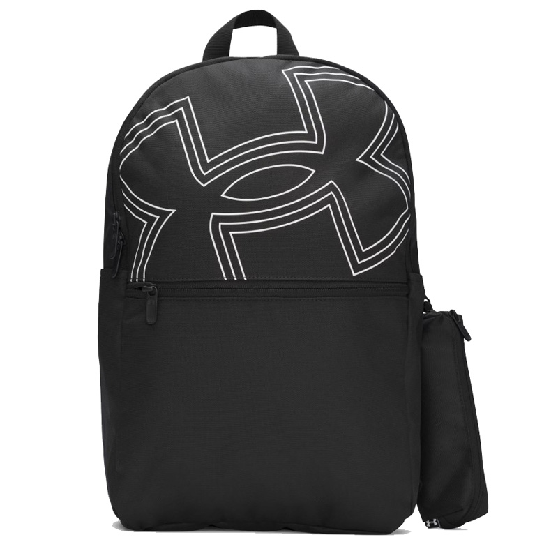 UNDER ARMOUR Essential Printed Backpack (6000991-001)ΤΣΑΝΤΑ ΠΛΑΤΗΣ Black/Black/White