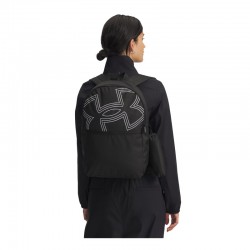 UNDER ARMOUR Essential Printed Backpack (6000991-001)ΤΣΑΝΤΑ ΠΛΑΤΗΣ Black/Black/White