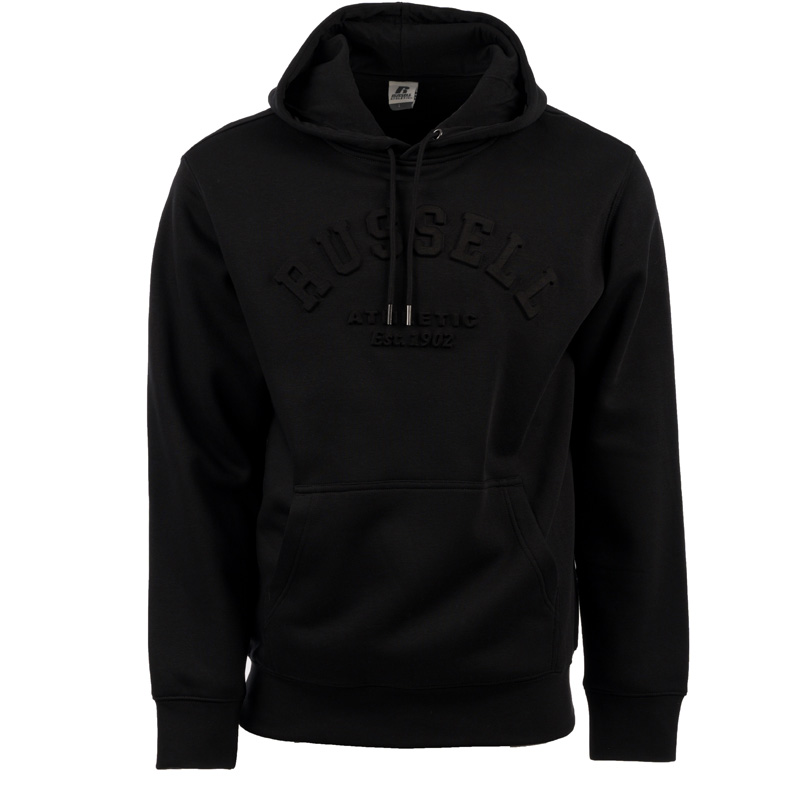 RUSSELL ATHLETIC PULLOVER HOODY SWEAT  (A25-039-2-ΙΟ)ΑΝΔΡΙΚH ΜΠΛΟΥΖΑ ΦΟΥΤΕΡ ΜΑΥΡΗ