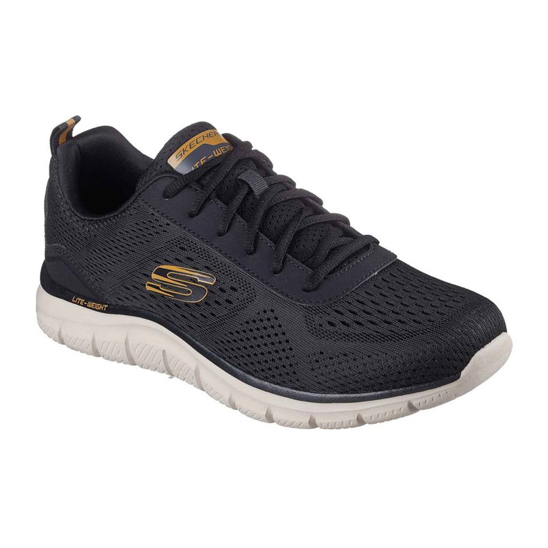 SKECHERS Track - Leshur (232758-BLK)ΑΝΔΡΙΚΑ ΠΑΠΟΥΤΣΙΑ  ΜΑΥΡΟ/ΛΕΥΚΟ