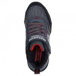 SKECHERS VORTEX 2.0 S-LIGHTS KIDS SHOES (400605L-BKCC)ΠΑΙΔΙΚΑ ΠΑΠΟΥΤΣΙΑ ΦΩΤΙΖΟΜΕΝΑ ΜΑΥΡΑ/ΓΚΡΙ