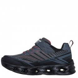 SKECHERS VORTEX 2.0 S-LIGHTS KIDS SHOES (400605L-BKCC)ΠΑΙΔΙΚΑ ΠΑΠΟΥΤΣΙΑ ΦΩΤΙΖΟΜΕΝΑ ΜΑΥΡΑ/ΓΚΡΙ