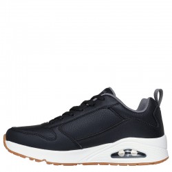 Skechers Uno Alder MENS (183012-BKGY)ΑΝΔΡΙΚΟ ΥΠΟΔΗΜΑ ΜΑΥΡΟ/ΛΕΥΚΟ