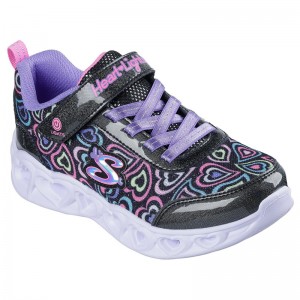 SKECHERS Heart Lights - Boogie Love (303257L-BKMT)ΠΑΙΔΙΚΑ ΠΑΠΟΥΤΣΙΑ ΦΩΤΙΖΟΜΕΝΑ ΠΟΛΥΧΡΩΜΑ