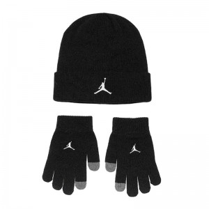 Jordan Essentials Beanie (9A0836-023)Παιδικό σετ σκουφάκι & γάντια ΜΑΥΡΟ Jordan Essentials Beanie (9A0836-023)Παιδικό σετ σκουφάκι & γάντια ΜΑΥΡΟ