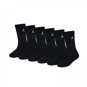 Jordan Everyday Essentials Crew Socks 6 pairs (BJ0583-023)ΠΑΙΔΙΚΕΣ ΚΑΛΤΣΕΣ ΜΑΥΡΕΣ 6 ΤΕΜΑΧΙΑ