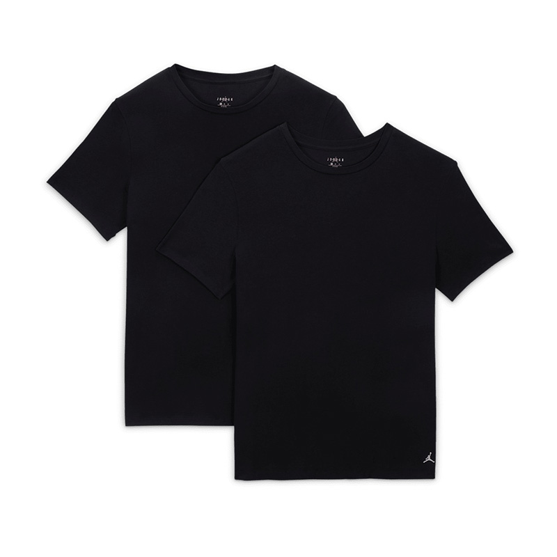 Jordan Flight Base Tee 2-Pack (JM0625-023)Ανδρική κοντομάνικη μπλούζα Μαυρη 2 Τεμαχια