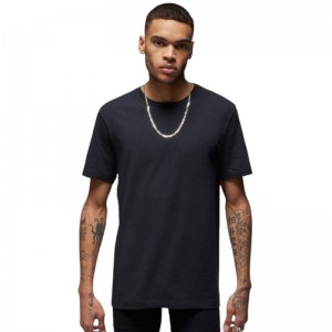 Jordan Flight Base Tee 2-Pack (JM0625-023)Ανδρική κοντομάνικη μπλούζα Μαυρη 2 Τεμαχια Jordan Flight Base Tee 2-Pack (JM0625-023)Ανδρική κοντομάνικη μπλούζα Μαυρη 2 Τεμαχια