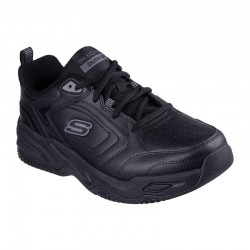 SKECHERS Relaxed Fit: Durham - Delck (232730-BBK)ΑΝΔΡΙΚΑ ΠΑΠΟΥΤΣΙΑ ΜΑΥΡΑ