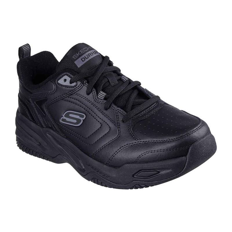 SKECHERS Relaxed Fit: Durham - Delck (232730-BBK)ΑΝΔΡΙΚΑ ΠΑΠΟΥΤΣΙΑ ΜΑΥΡΑ