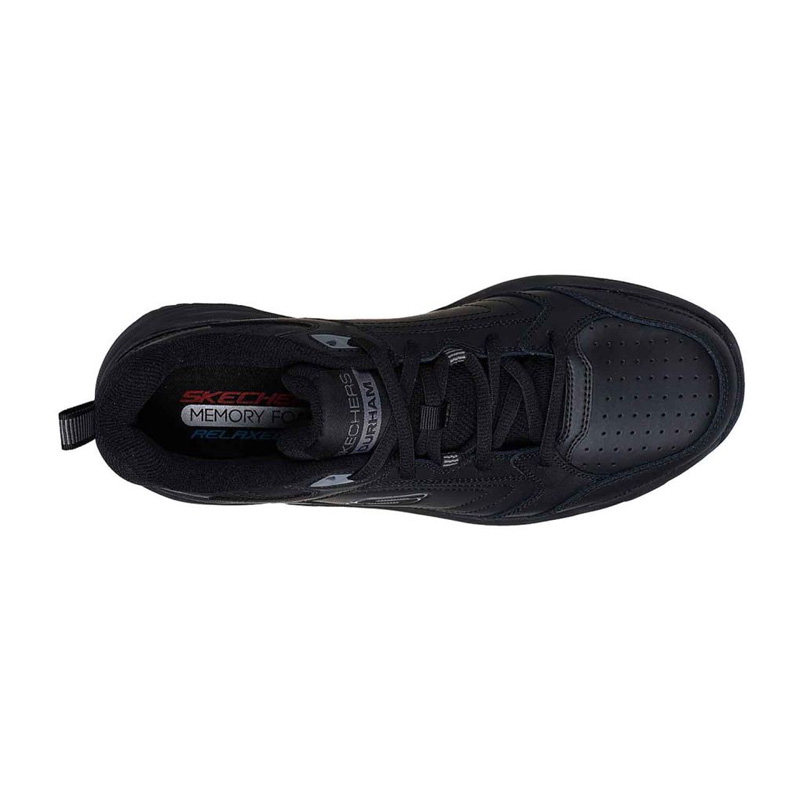 SKECHERS Relaxed Fit: Durham - Delck (232730-BBK)ΑΝΔΡΙΚΑ ΠΑΠΟΥΤΣΙΑ ΜΑΥΡΑ